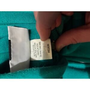 Vintage Turquoise Lee Zip Hoodie Medium Heavyweight USA